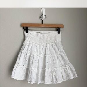 American Eagle Outfitters White A-Line Skirt